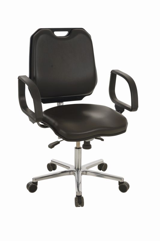 SAMBA XL Werkstattstuhl | Arbeitsstuhl XXL | bis 180 kg | für Werkstatt & Industrie