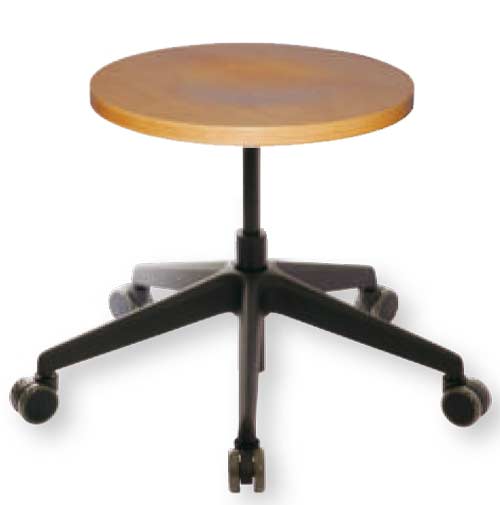 Fagus XL Drehhocker | robuster Echtholz-Sitz | bis 150 kg belastbar