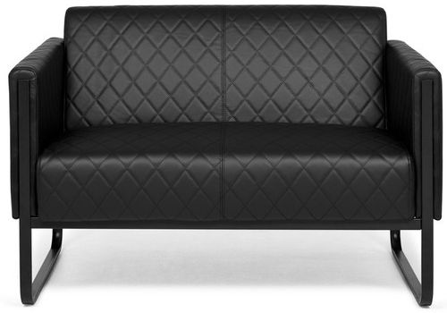 ARUBA Black Loungesofa | 2- oder 3-Sitzer | gepolstert | für Lounge & Empfang
