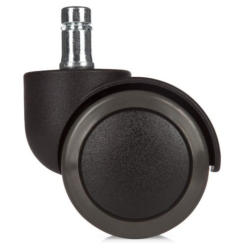 Hartbodenrollen 50 mm 5er Set | Bürostuhl Rollen | für Parkett & Laminat