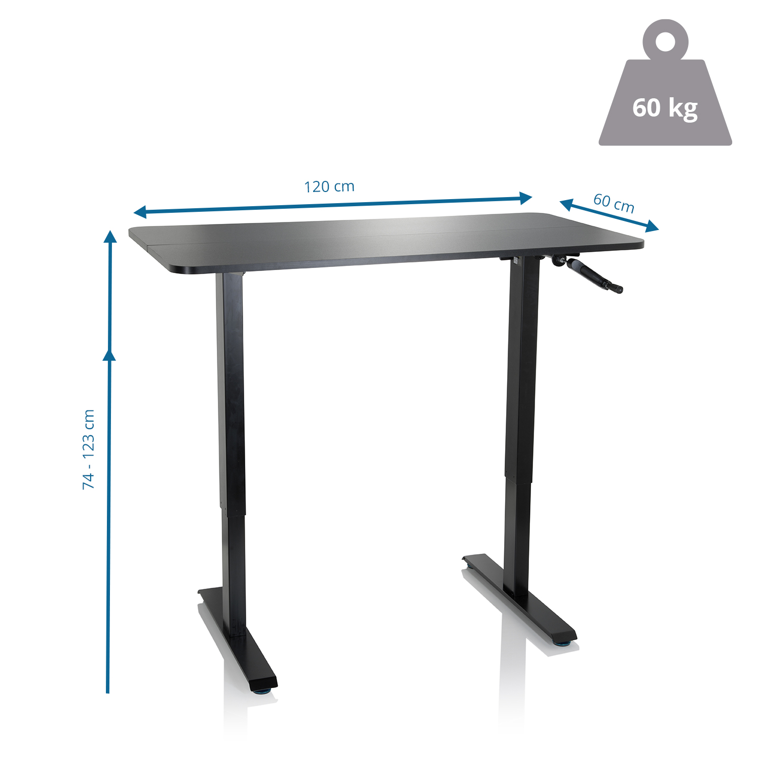 Höhenverstellbarer Schreibtisch STAND