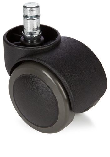 Hartbodenrollen 50 mm 5er Set | Bürostuhl Rollen | für Parkett & Laminat