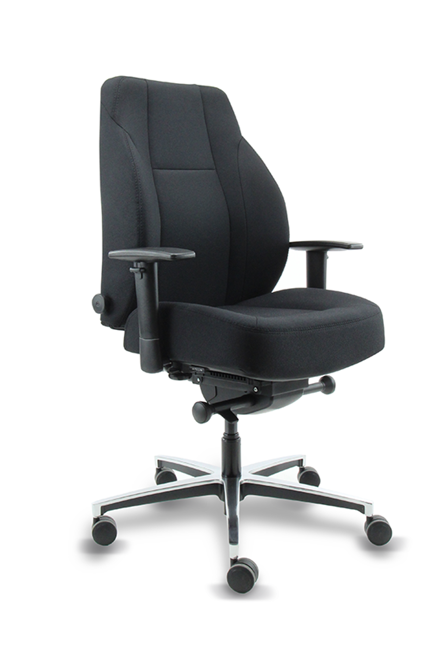 BigSon 24h Arbeitsstuhl XXL | Ergonomischer Leitstellenstuhl bis 200 kg für Schichtbetrieb