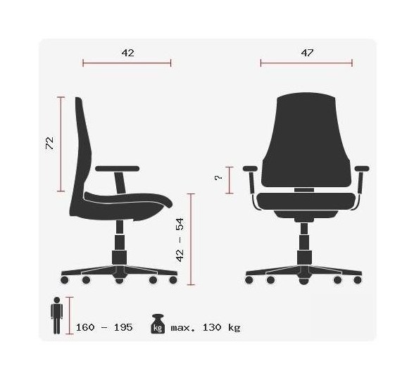ROVO XP 4020 Chefsessel | ergonomischer Bürostuhl | bis 130 kg | für langes Sitzen