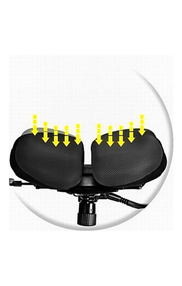 Harastuhl NIE – Orthopädischer Bandscheibenstuhl mit geteilter Sitzfläche