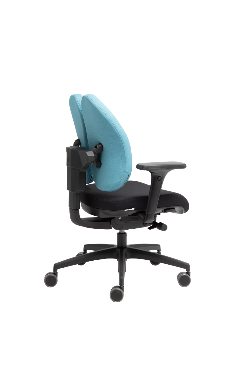 MUVBACK | ergonomischer Bürostuhl | zweigeteilte bewegliche Rückenlehne
